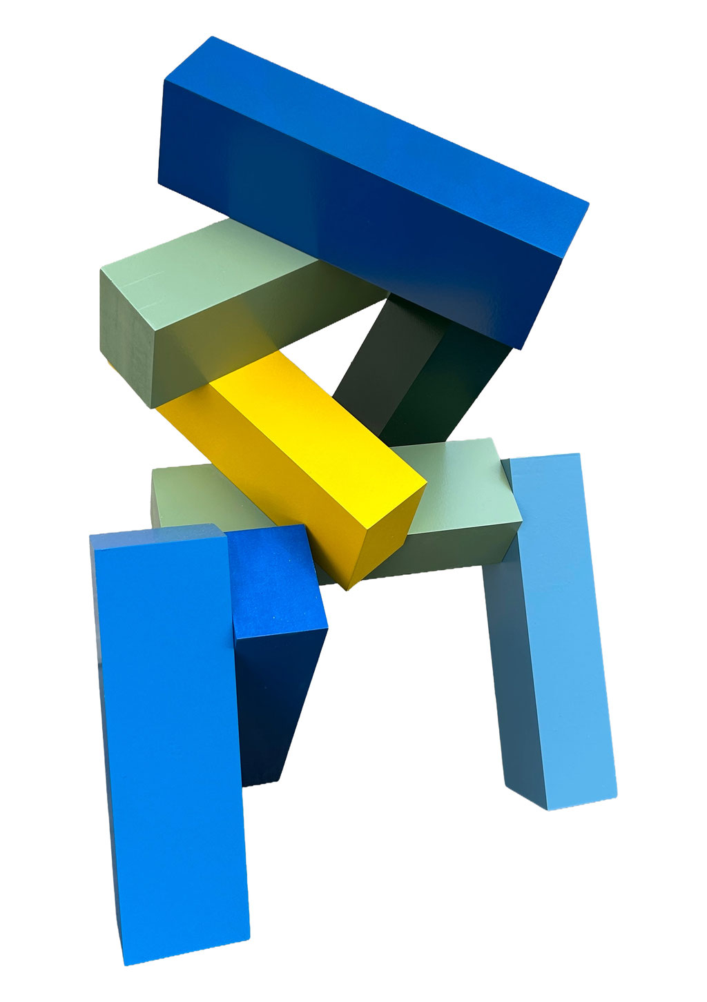 Equilibrios en colores. 50x32x24