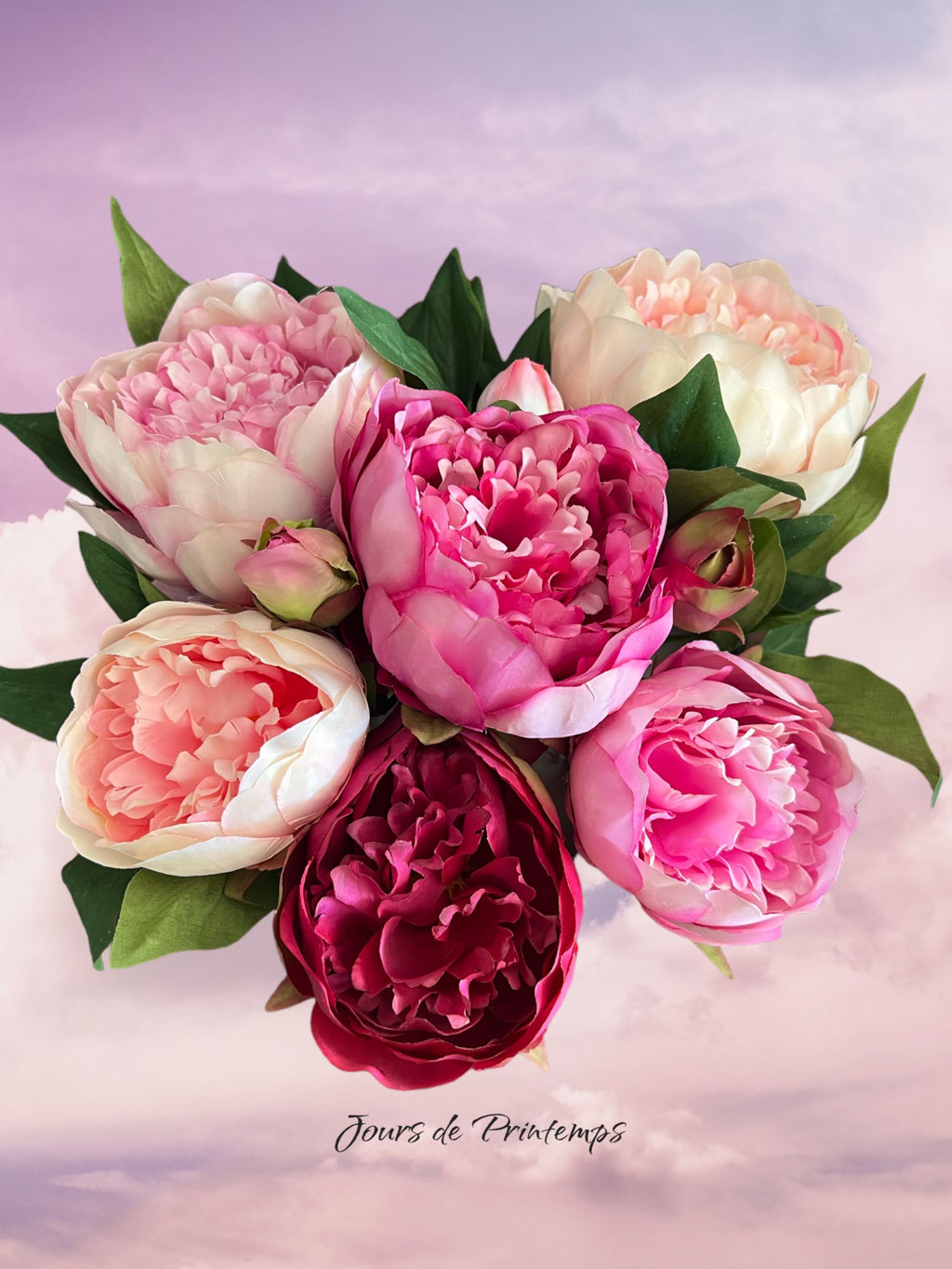 Pivoines artificielles Haut de Gamme