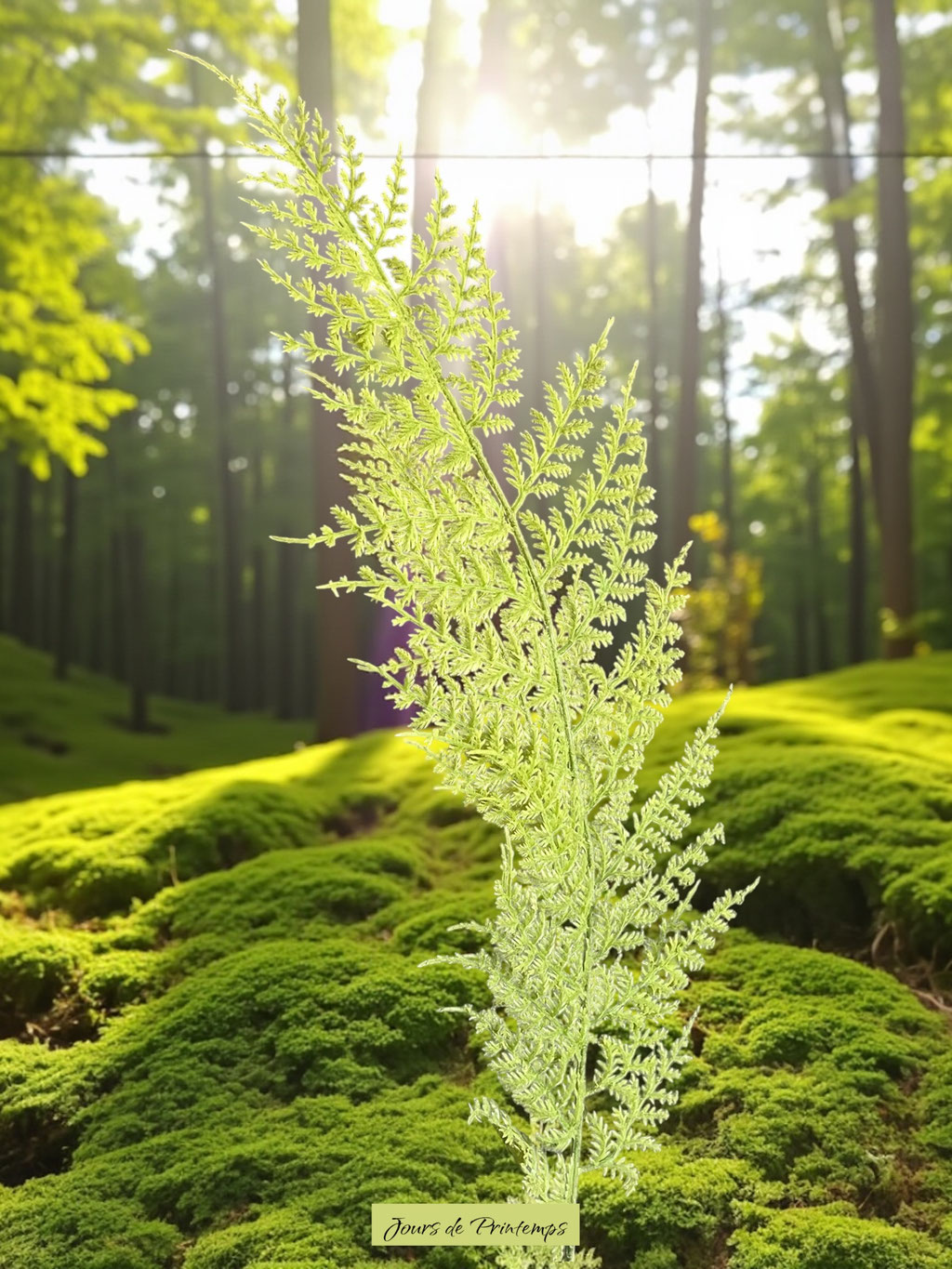 Branche de fougère artificielle haut de gamme