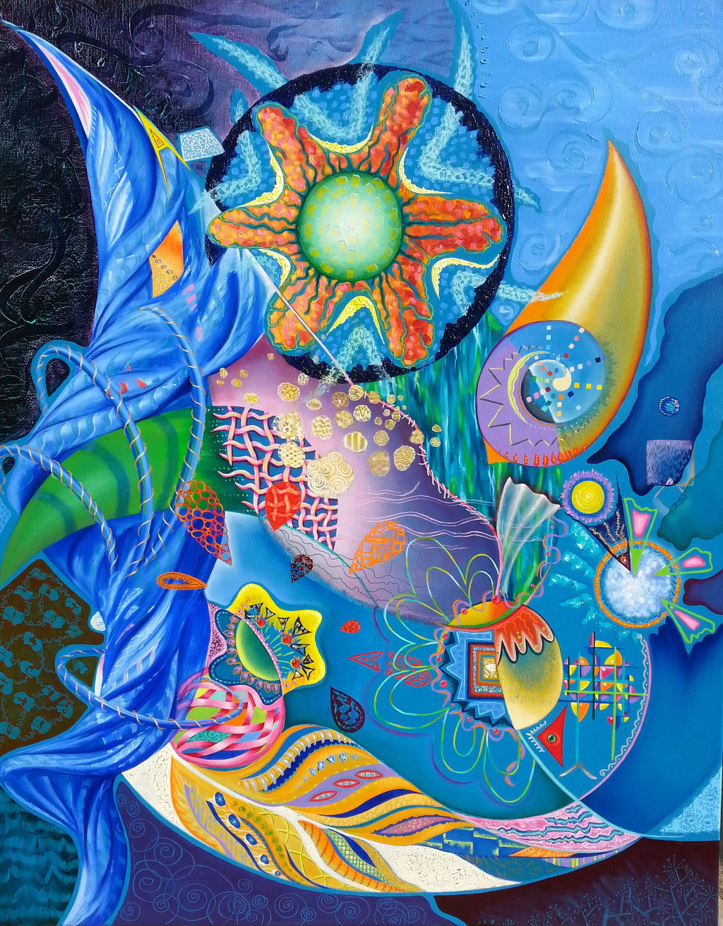La bateau aux papillons, 92x73cm, vendu
