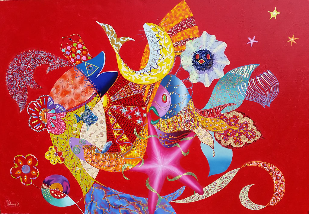 Comme un poisson dans l'eau, 60P, 130x89cm, disponible