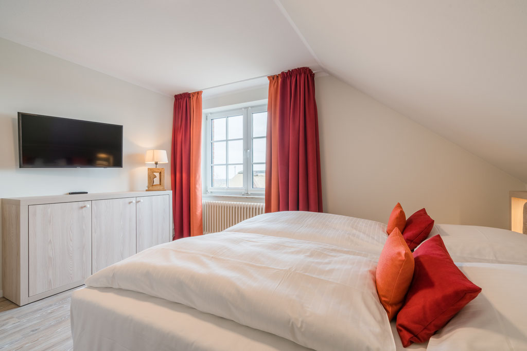 separates Schlafzimmer in der Suite
