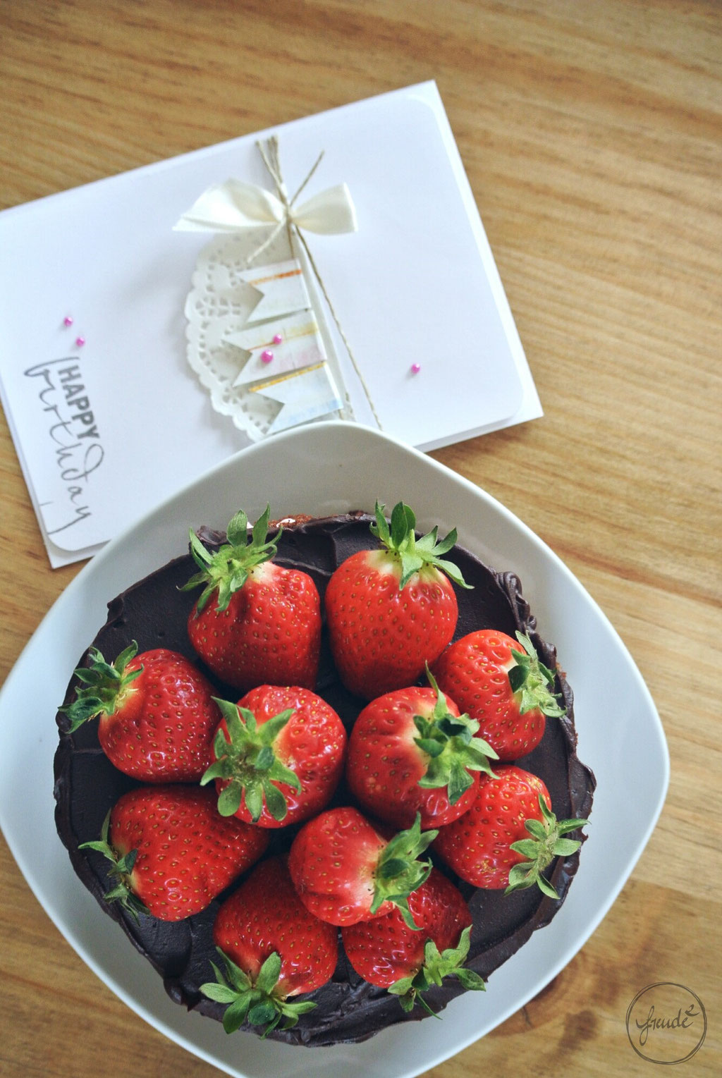 Erdbeer Schokoladen Torte - Zum Geburtstag - Rezepte die Freude² bereiten!