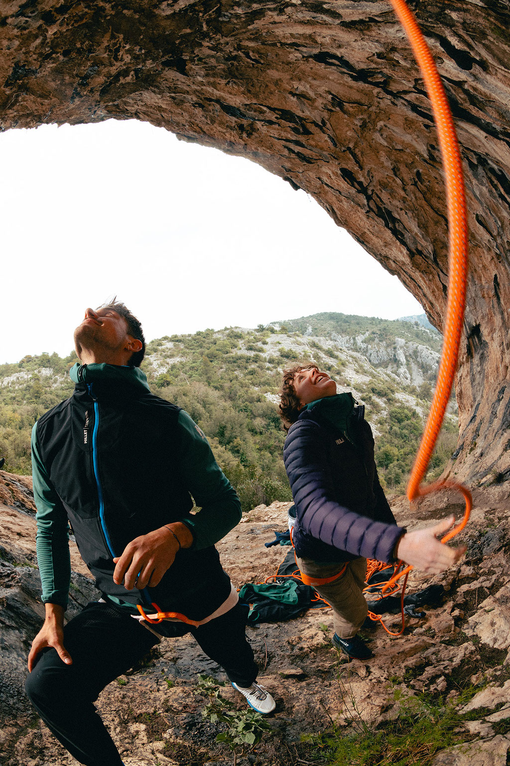 die Route 3L Jacke, eine wetterfeste Hardshell-Jacke mit doppelter Membran aus Polartec® Power Shield™ Pro und Pertex® ©