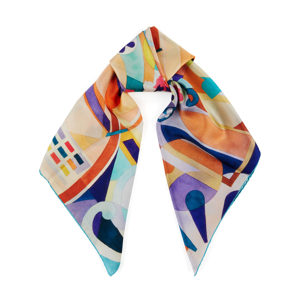Portmeirion Design Silk Scarf