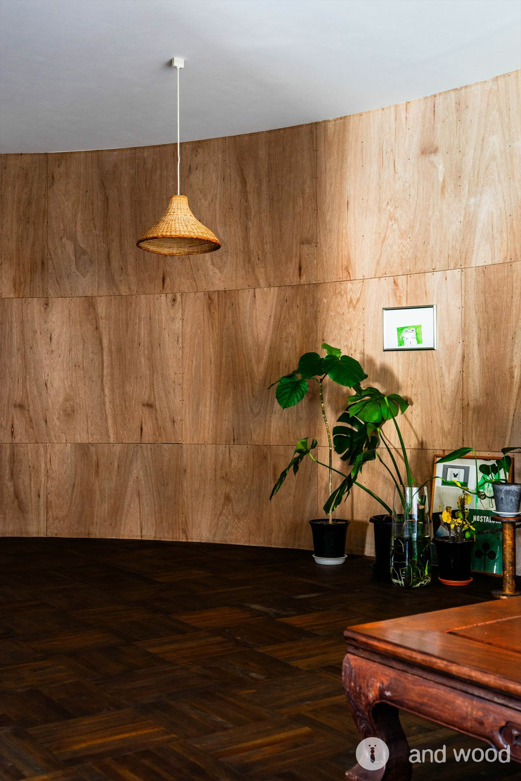  チーク パーケット フローリング 施工例 面無し 6P 着色 アンドウッド andwood 施工例 8