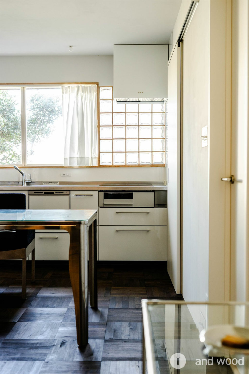  チーク パーケット フローリング 施工例 面無し 6P 着色 アンドウッド andwood 施工例 9