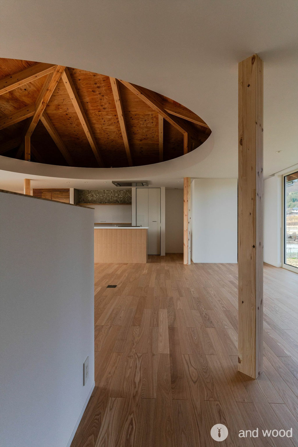 タモ 90幅 フローリング 戸建 新築 アンドウッド 施工例 andwood アンドウッド 5