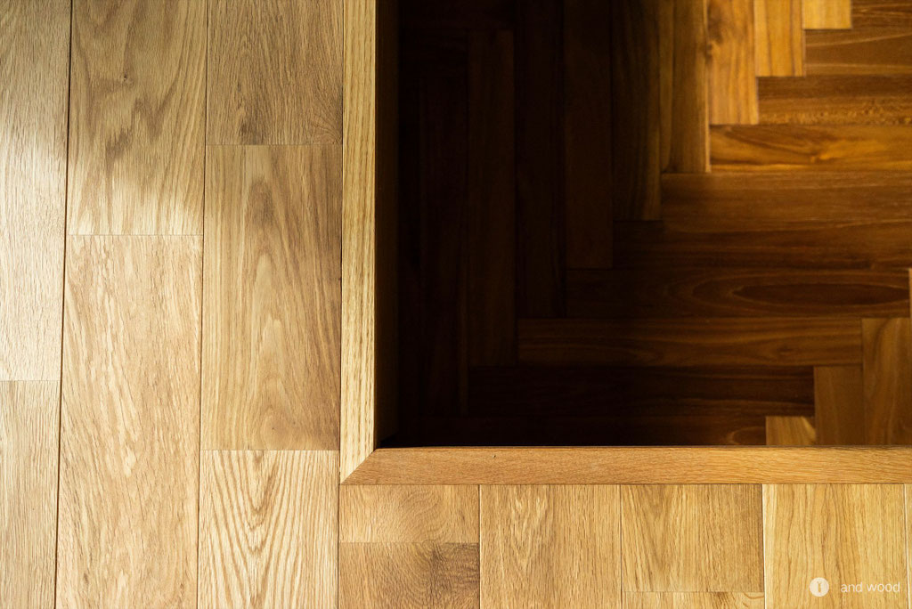 チーク ヘリンボーン 無垢 フローリング andwood オーガニックスタジオ新潟 施工例 11