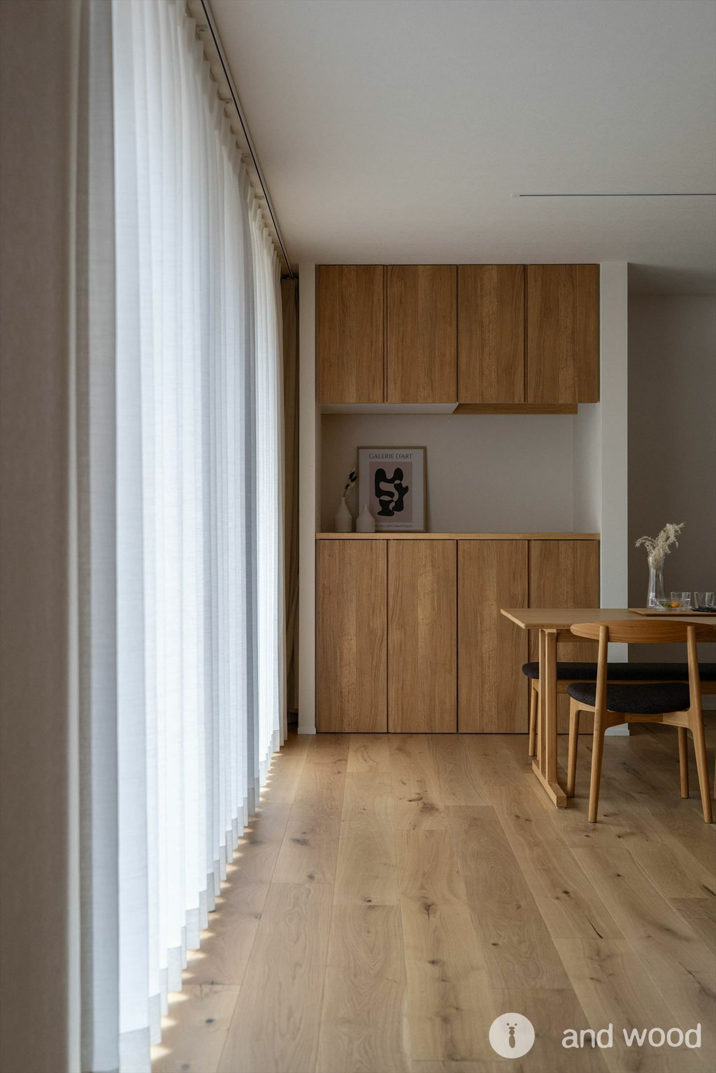 オーク プライウッド ドライペイント フローリング 新築戸建 アンドウッド 施工例 6