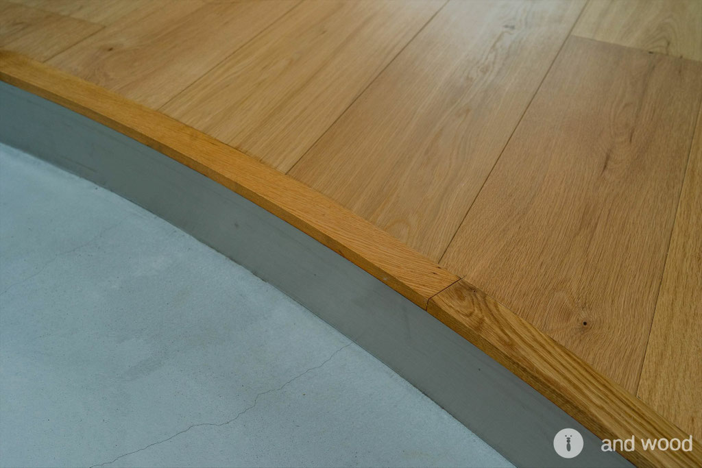 オーク ミズナラ 幅広 斜め 節 フローリング  アンドウッド andwood 施工例 新築戸建 8