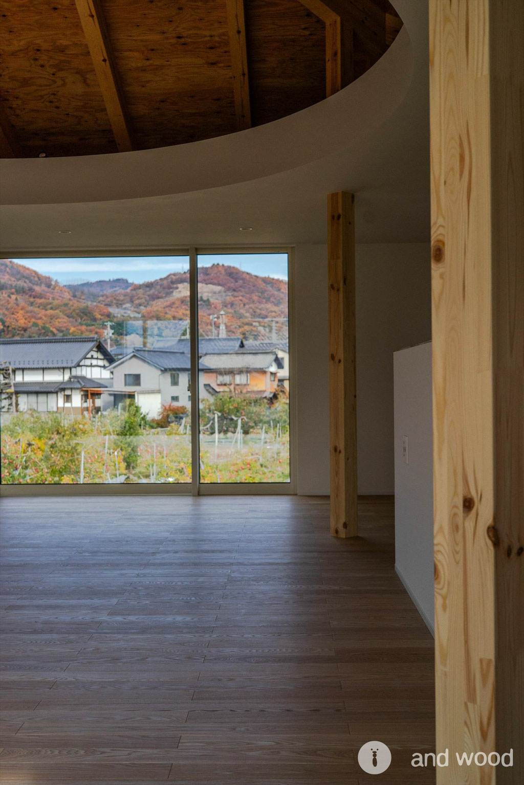 タモ 90幅 フローリング 戸建 新築 アンドウッド 施工例 andwood アンドウッド 3