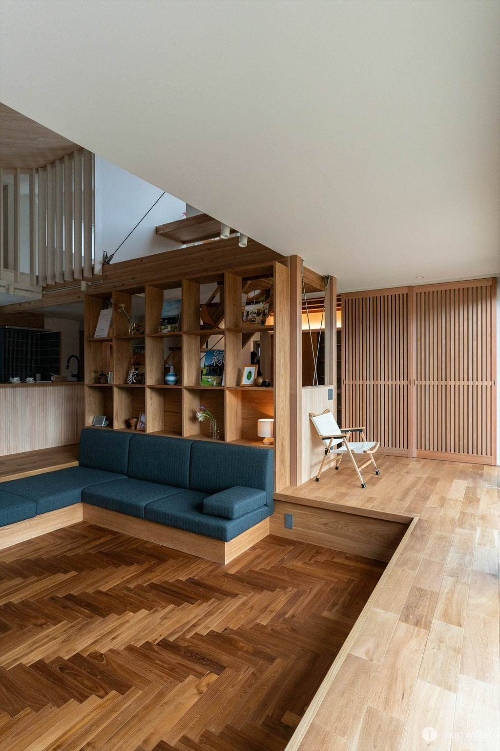 チーク ヘリンボーン 無垢 フローリング andwood オーガニックスタジオ新潟 施工例 9