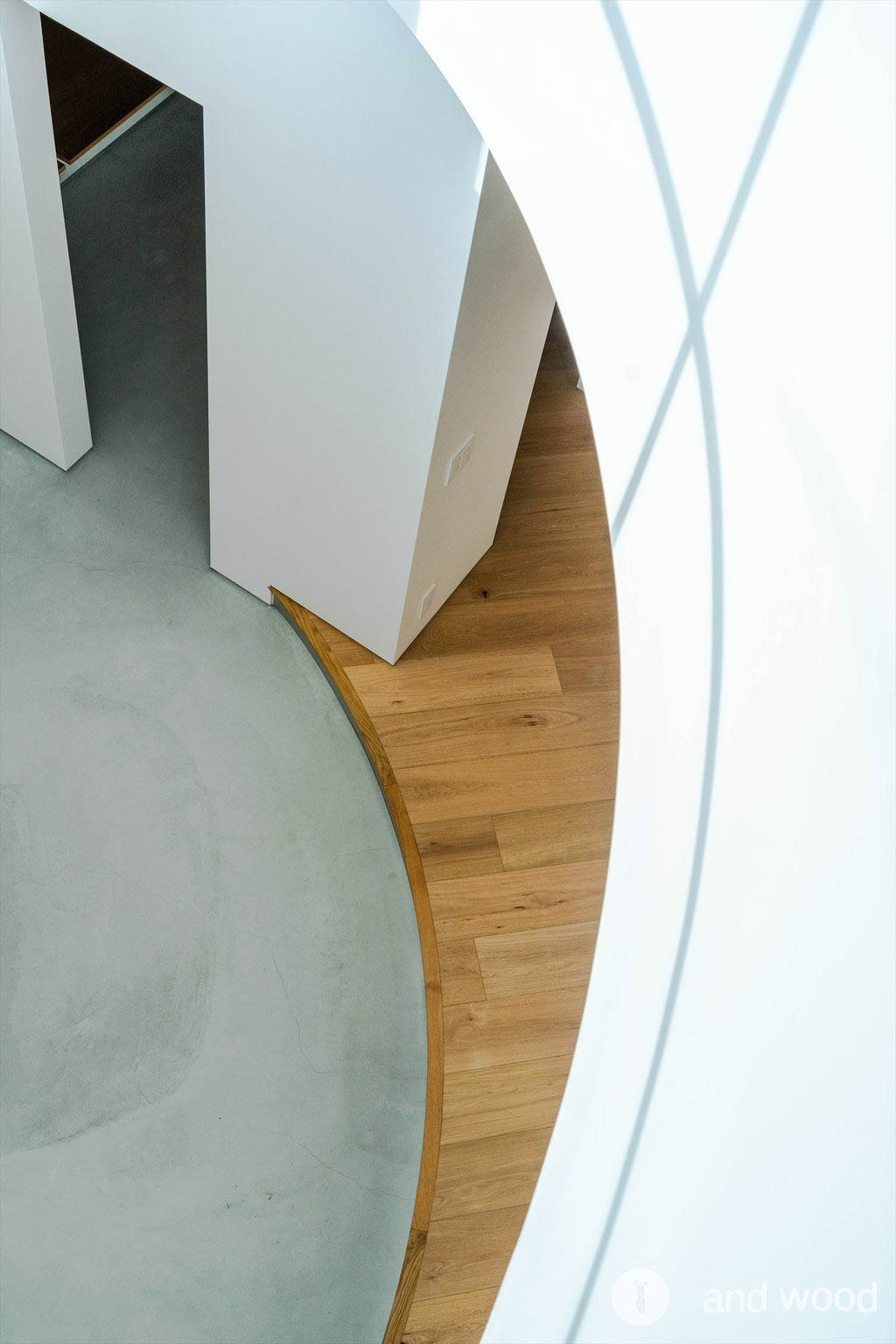 オーク ミズナラ 幅広 斜め 節 フローリング  アンドウッド andwood 施工例 新築戸建 10