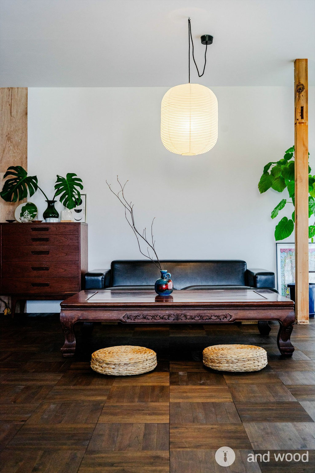  チーク パーケット フローリング 施工例 面無し 6P 着色 アンドウッド andwood 施工例 10