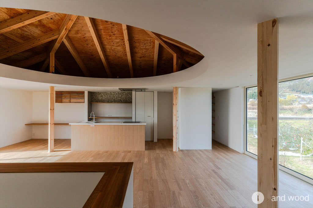 タモ 90幅 フローリング 戸建 新築 アンドウッド 施工例 andwood アンドウッド 2