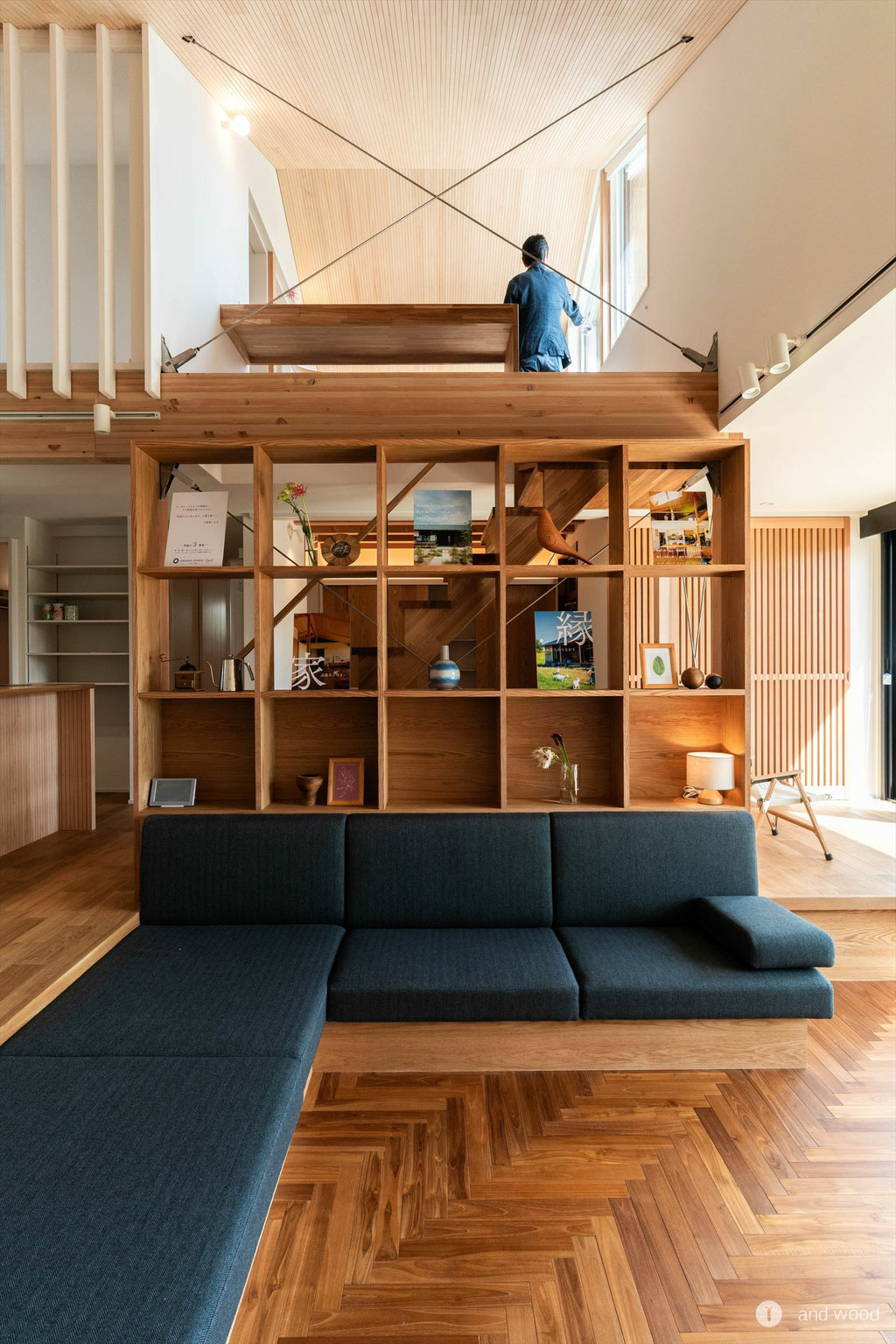 チーク ヘリンボーン 無垢 フローリング andwood オーガニックスタジオ新潟 施工例 5