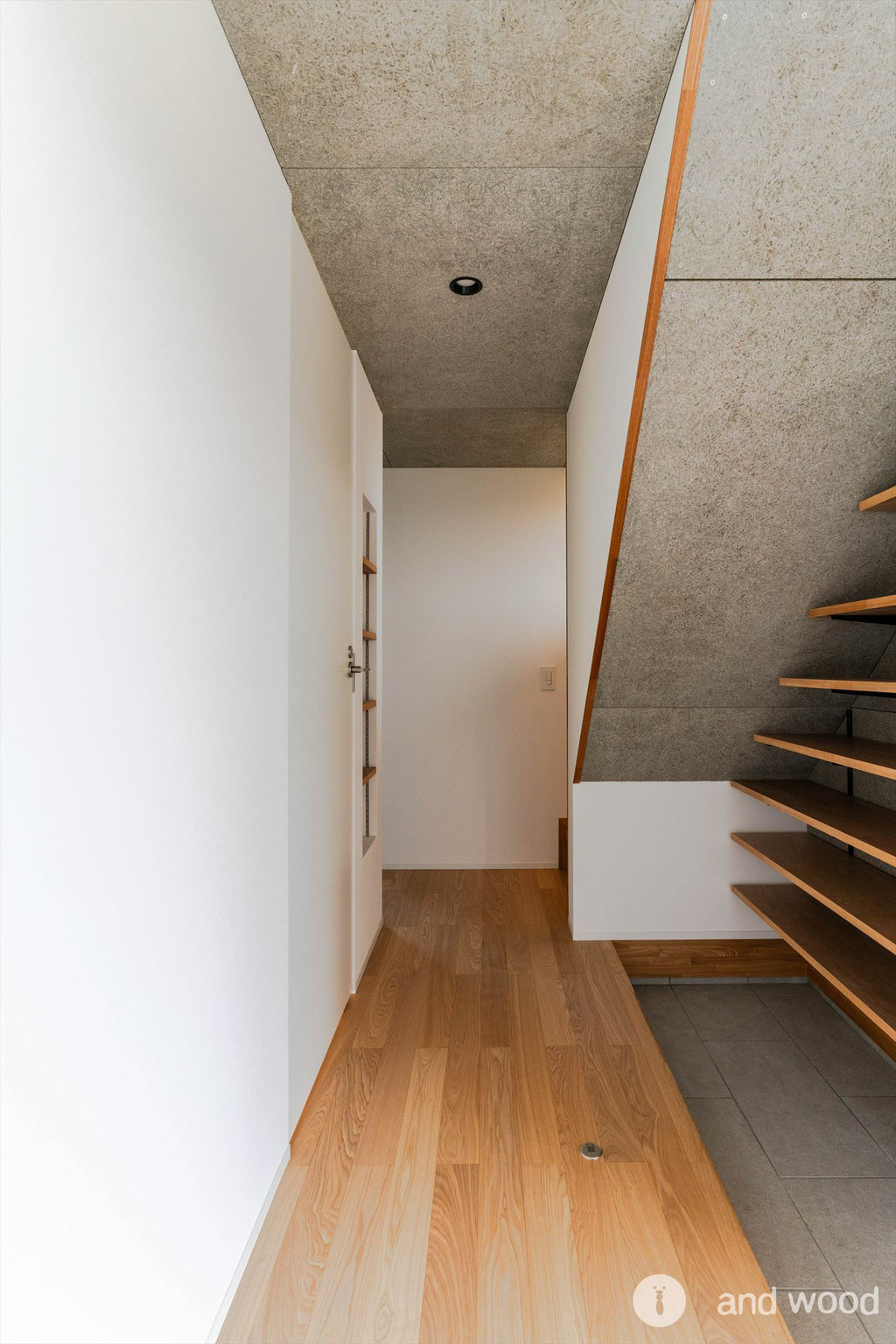 タモ 90幅 フローリング 戸建 新築 アンドウッド 施工例 andwood アンドウッド 8