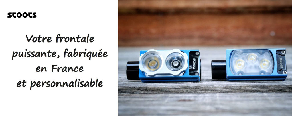 lampes frontales personnalisable de haute performance, made in France. Frontales à personnaliser