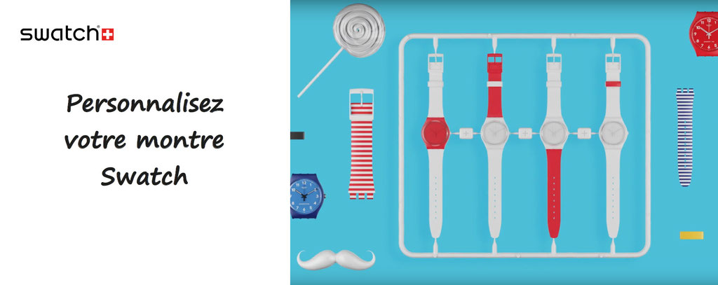 Personnalisation de montres swatch suisses - montres swatch à personnaliser 