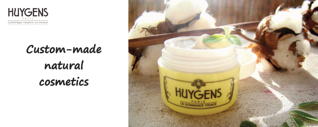huygens, custom made natural cosmetic, made in france, customization of beauty cream
