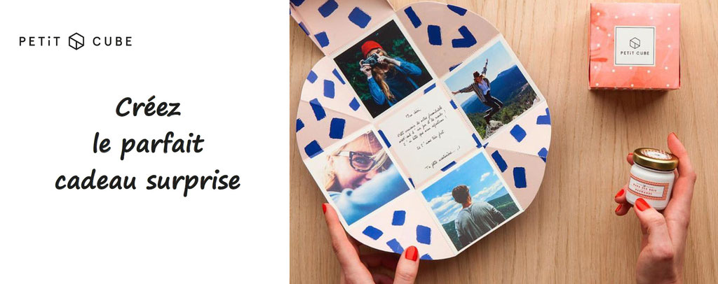 personnalisation du parfait cadeau surprise. Petit cube à personnaliser, plein de malices, le cadeau idéal