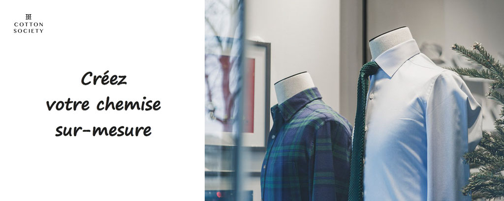 creation de chemise sur mesure - cotton society - chemises personnalisables - chemises à personnaliser