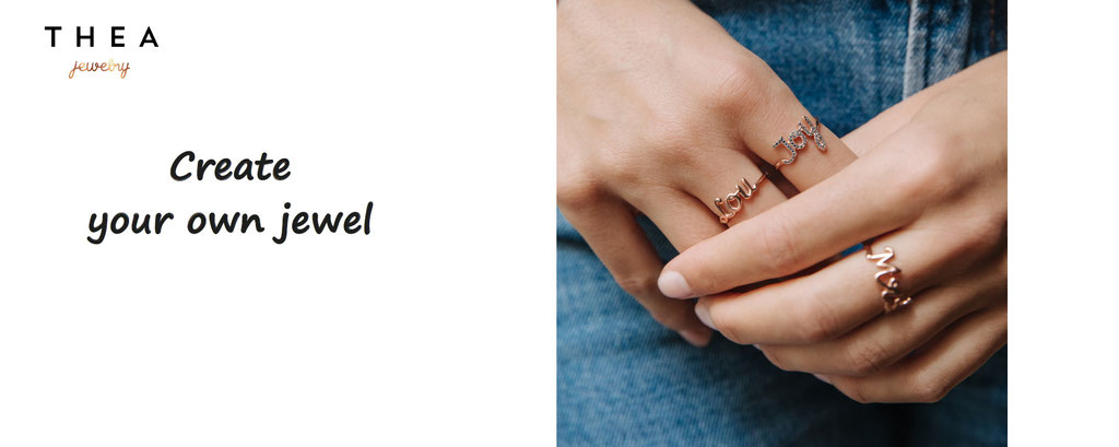 customize and create your own jewel, thea jewelry