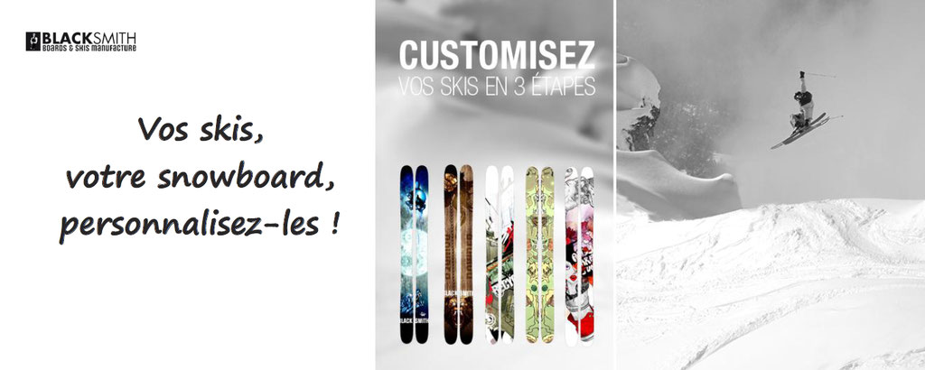 blacksmith personnalisation ski et snowboard personnalisables