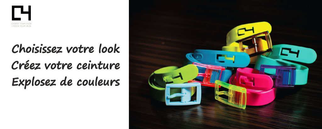 C4belts personnalisation ceintures colorees fun