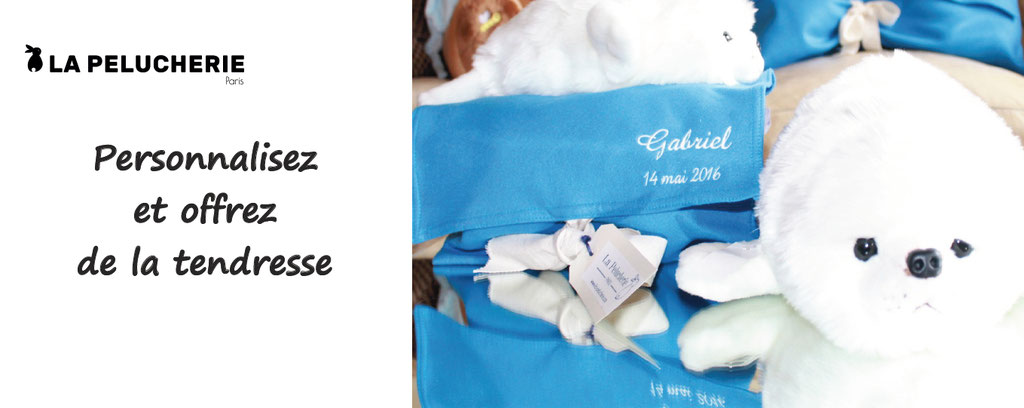 La pelucherie, personnalisation de peluches, cadeau, tendresse, emotions