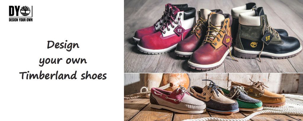Design your own Timberland boots and shoes - customisation and personalisation of Timberland products