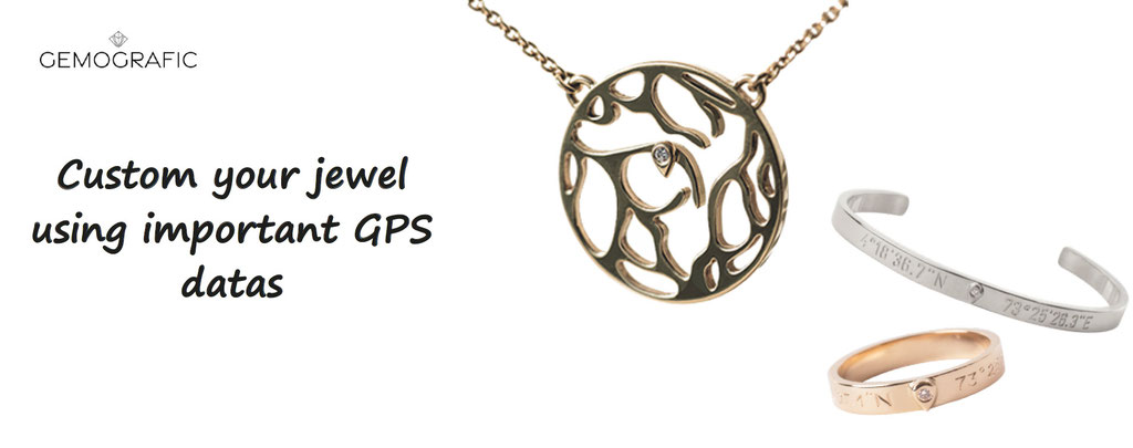 Gemographic, jewel customisation, using GPS datas. Jewels to custom