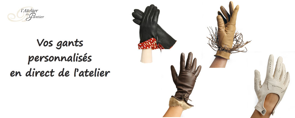 gants personnalisables l'atelier du gantier, artisan, france millau, personnalisation gant
