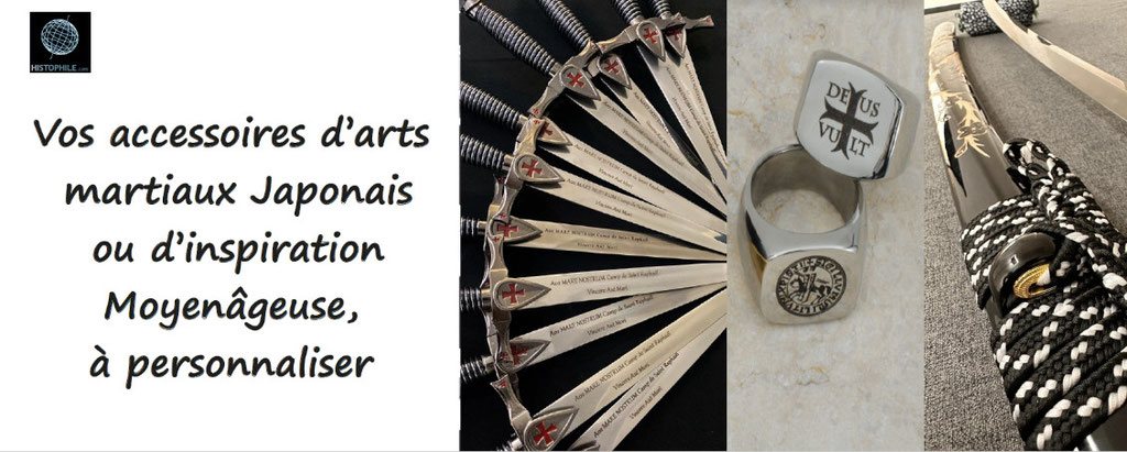 histophile, sabres, katanas, épées à personnaliser.
