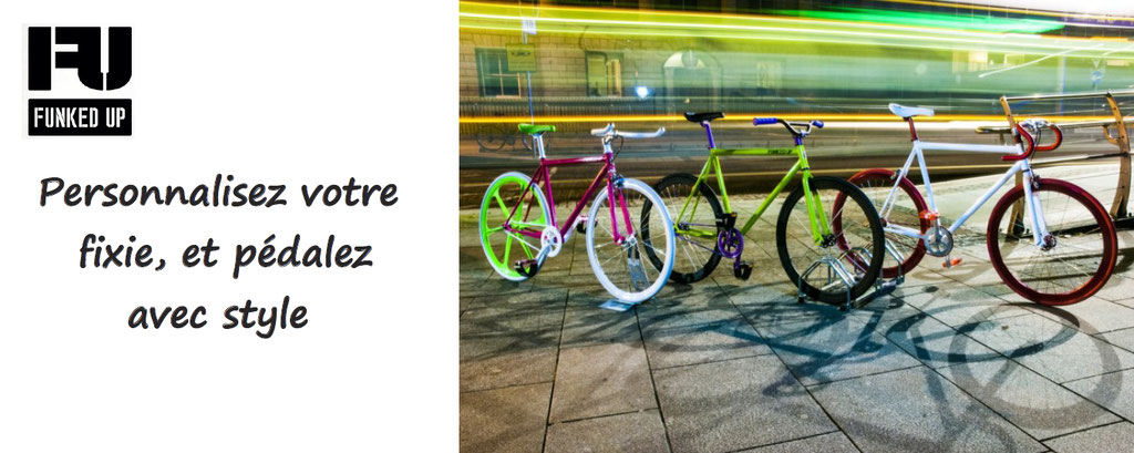 Personnalisation de vélos fixies plusieurs tailles, plusieurs couleurs, plusieurs millions de combinaisons possibles