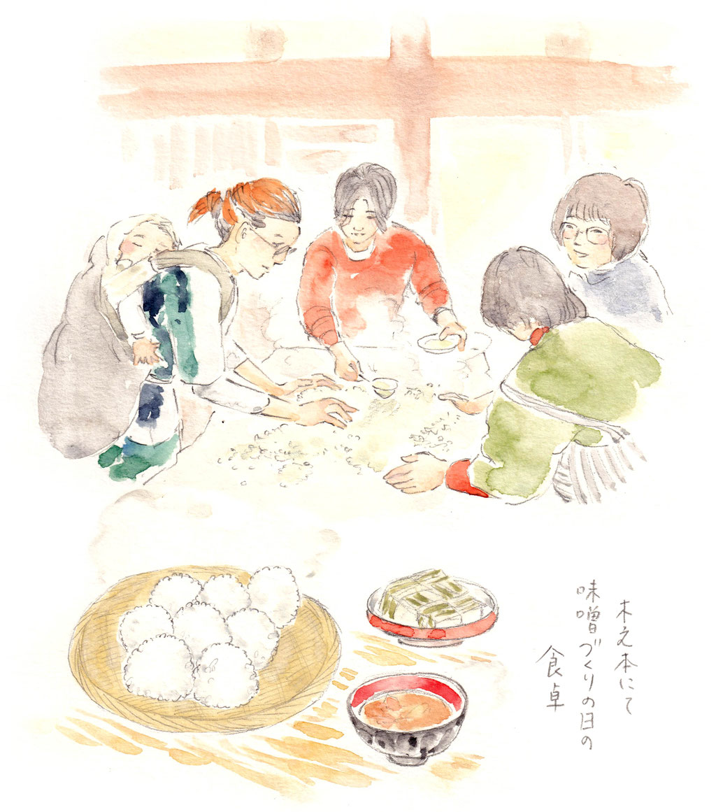 湖北・味噌づくり