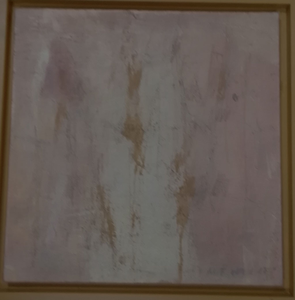 Michael F. Wyss, Goldphantasien, Acryl, 40x40 cm, 2017