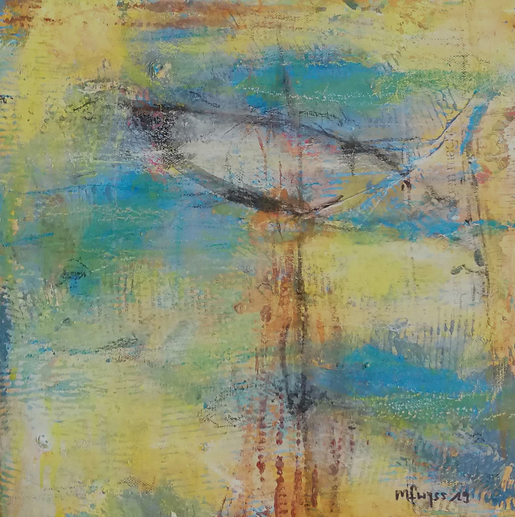 Michael F. Wyss, Situation, Acryl, 30x30cm, 2019