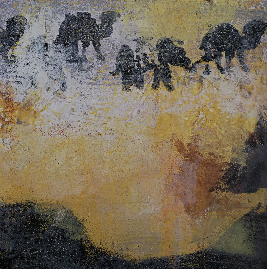 Michael F. Wyss, Traum, Acryl, 40x40cm, 2018
