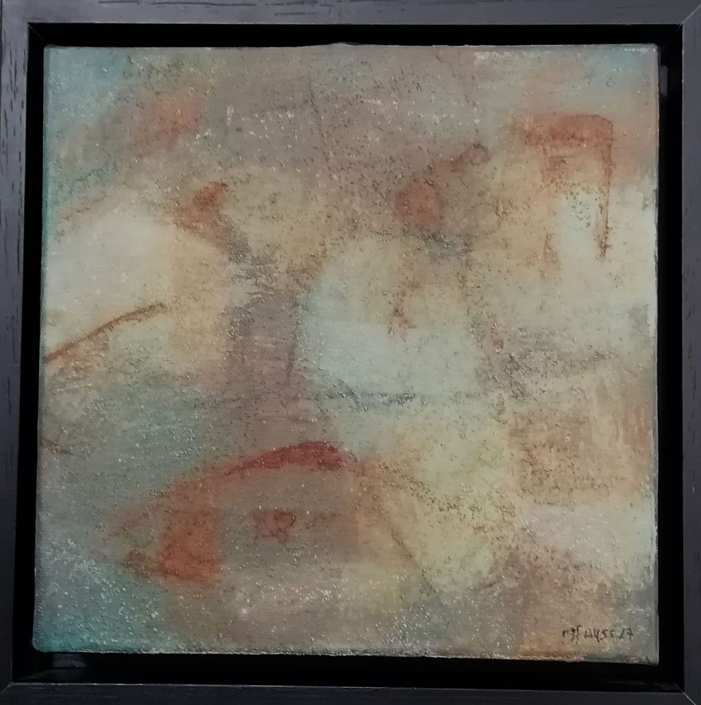 Michael F. Wyss, Rostige Phantasien, Acryl, 20x20 cm, 2014