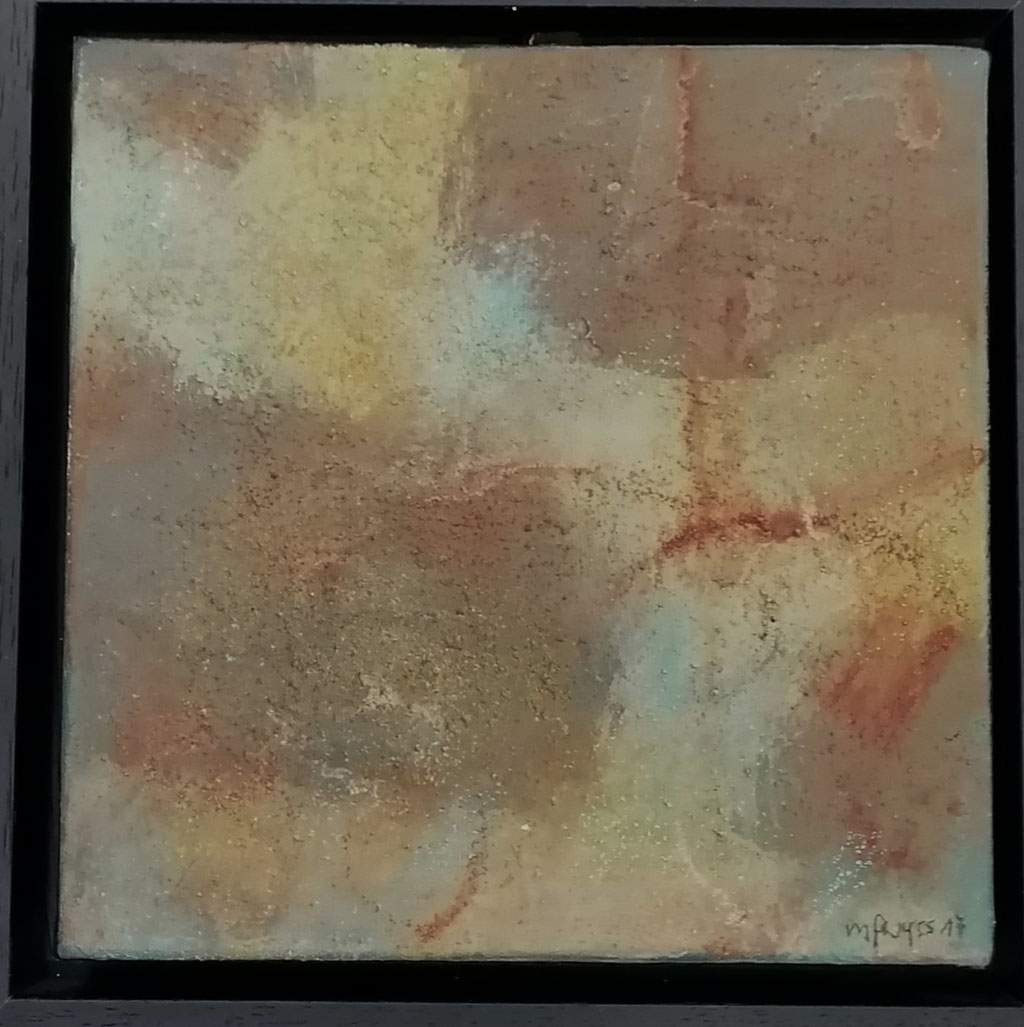 Michael F. Wyss, Rostige Phantasien, Acryl, 20x20 cm, 2014