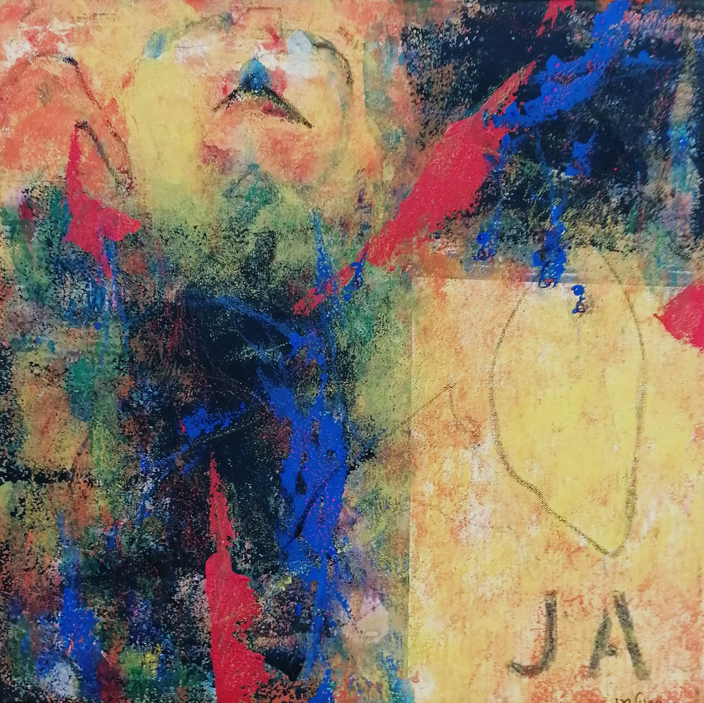 Michael F. Wyss, Ja, Acryl, 40x40cm, 2019