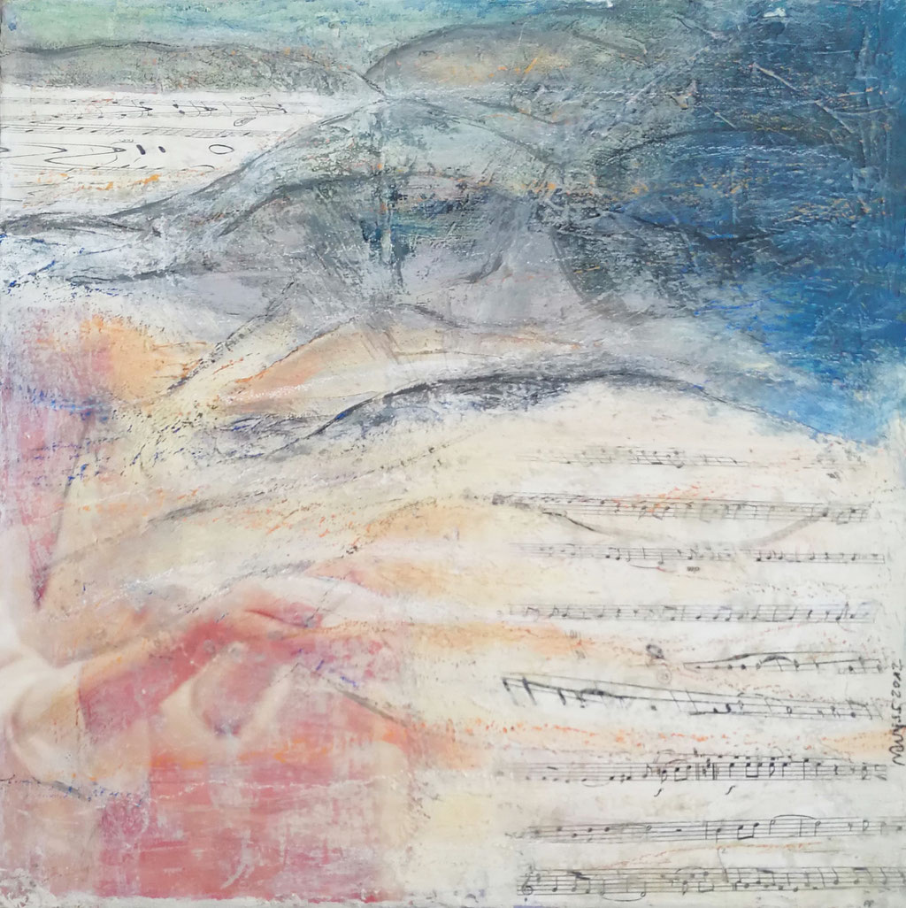 Michael F. Wyss, Innehalten, Acryl, 40x40cm, 2012