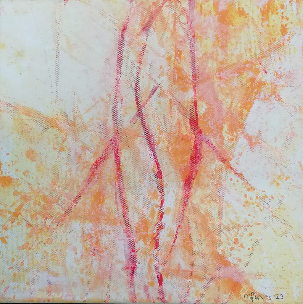 Michael F. Wyss, caché et trouvé,  n° sept,  Acryl, 30x30cm, 2023