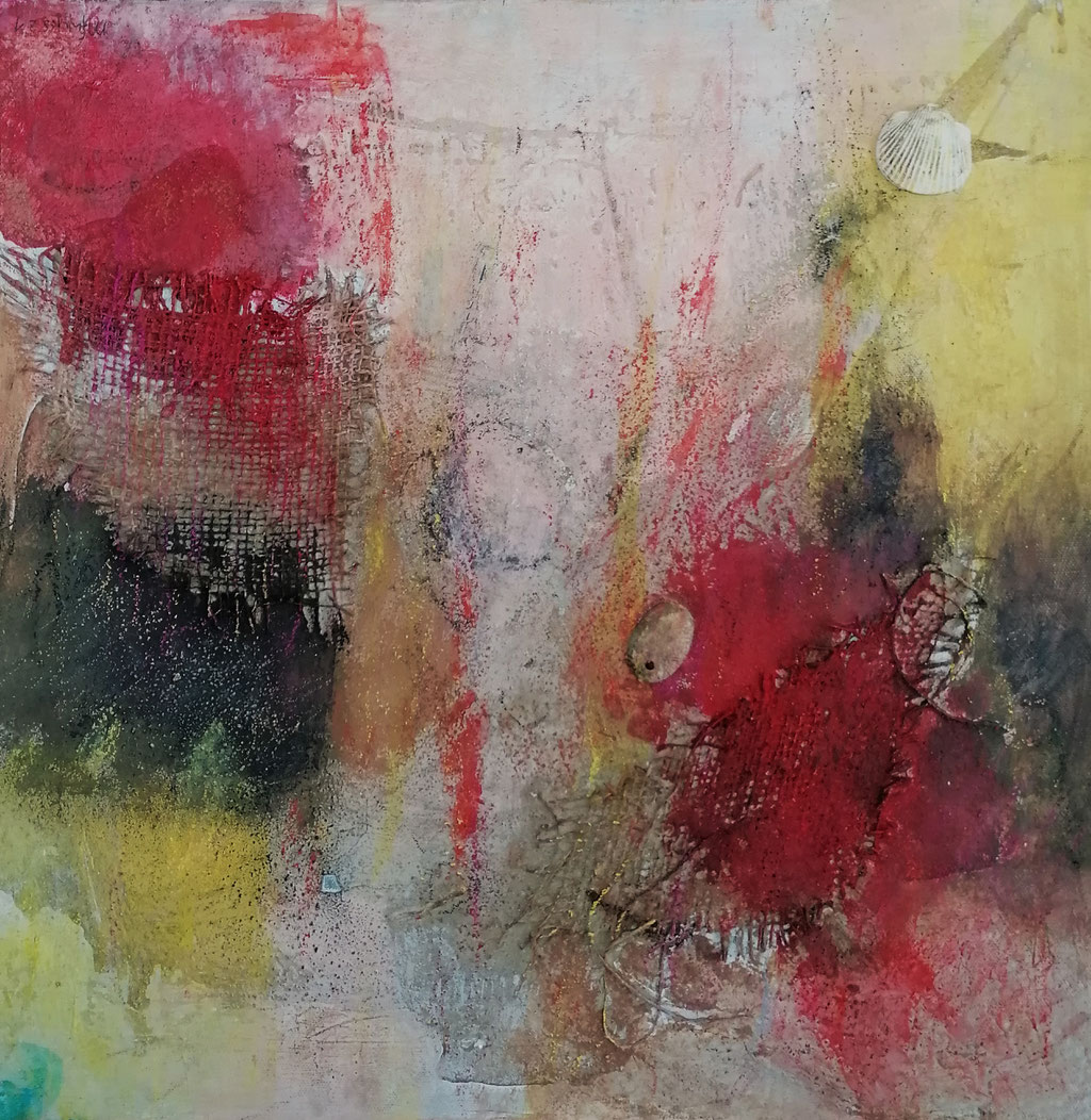 Michael F. Wyss, Lösung gefunden, Acryl, 50x50cm, 2021