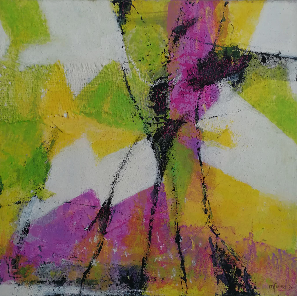 Michael F. Wyss, Hoffnung, Acryl, 40x40cm, 2020
