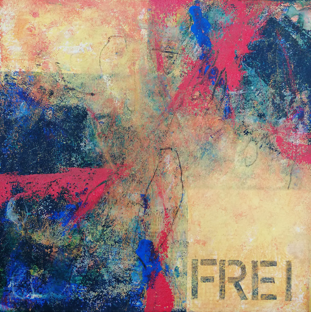Michael F. Wyss, Frei, Acryl, 40x40cm, 2019