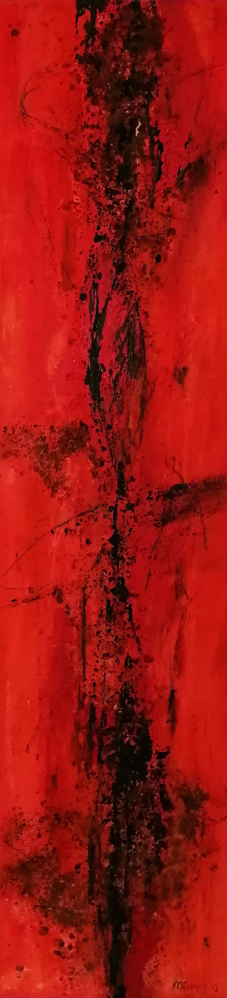 Michael F. Wyss, Ohne Titel, Acryl, 20x60cm, 2018