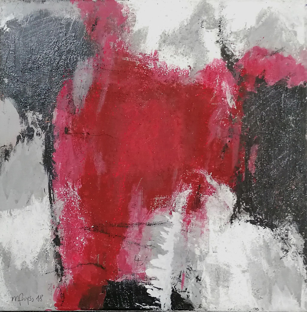 Michael F. Wyss, Staunen, Acryl, 30x30cm, 2018
